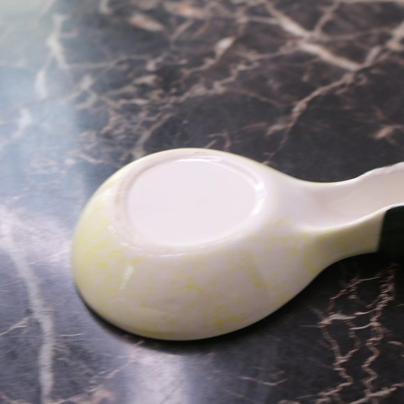 Vintage rare Spoon rest grape shape with tomatoes in the center in porcelain - Picture 4 of 5